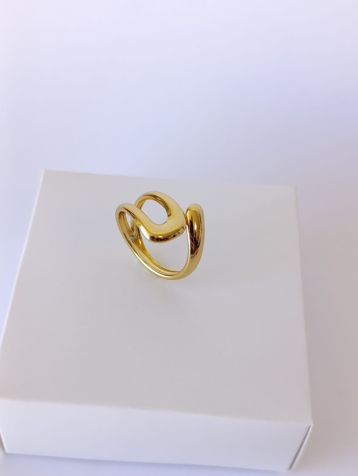 Anel de Aço Inox Dourado