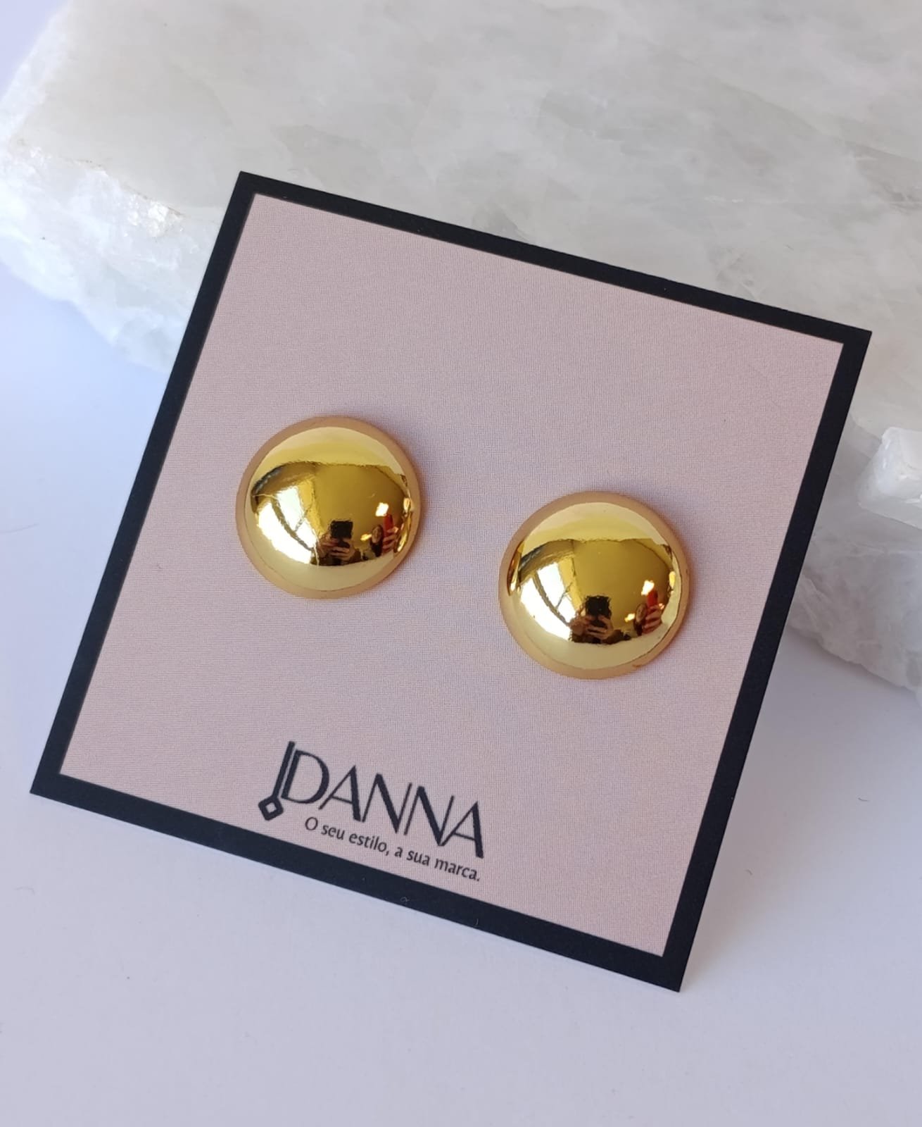 BRINCO BOTÃO - AÇO 316L