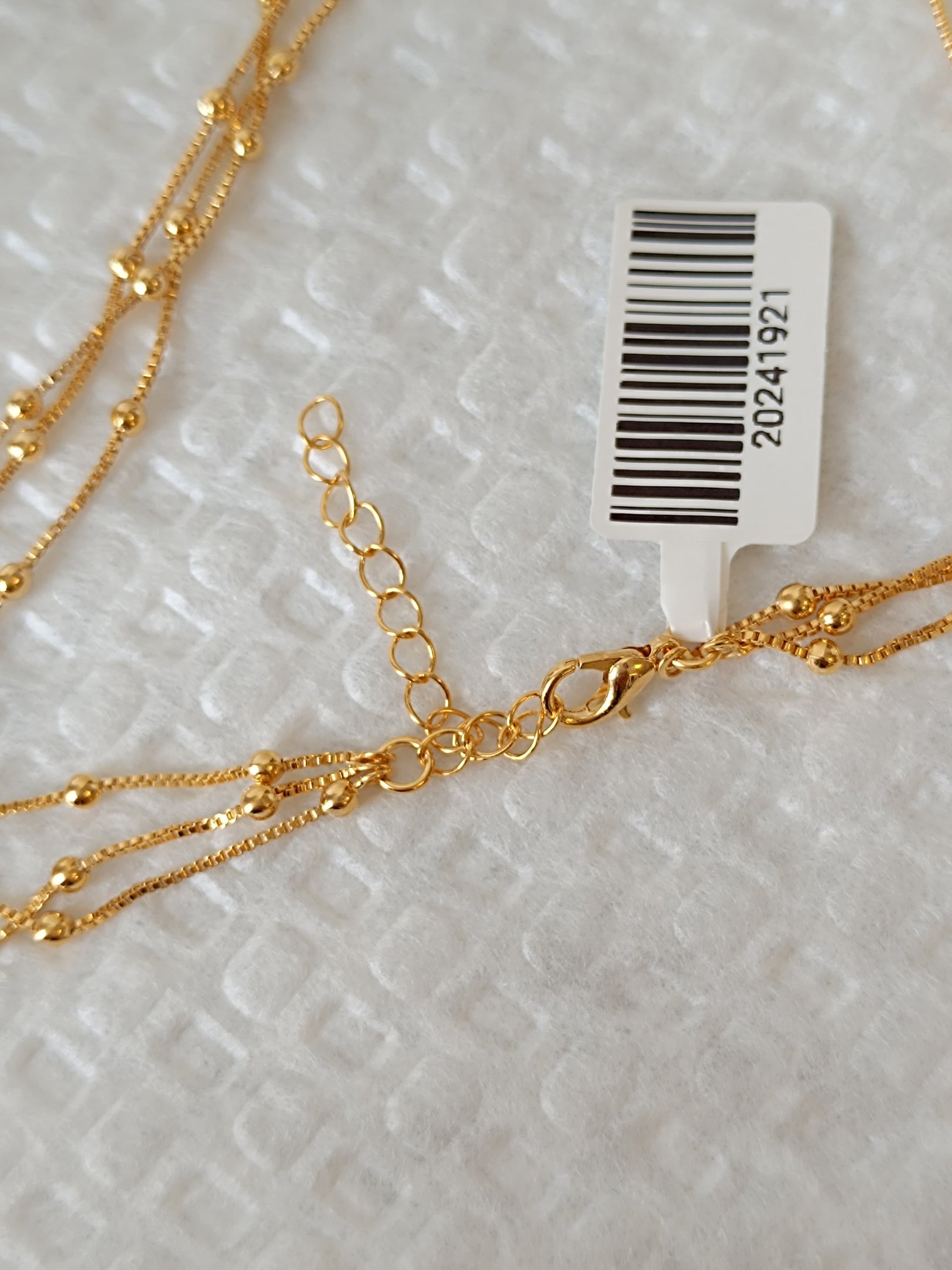 COLAR -CHOKER TRIPLA VENEZIANA COM MICRO ESFERAS