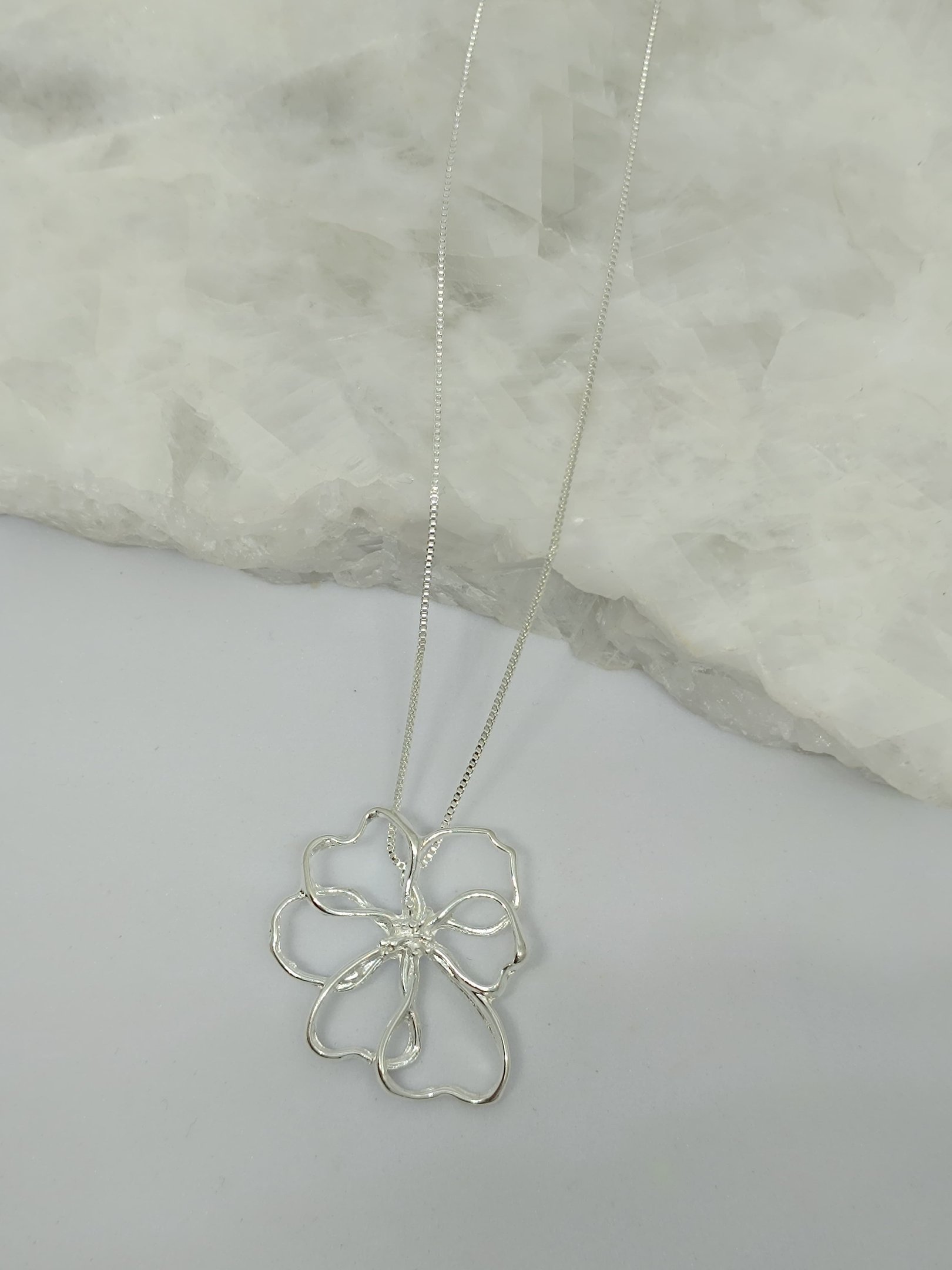 COLAR VENEZIANA PINGENTE FLOR