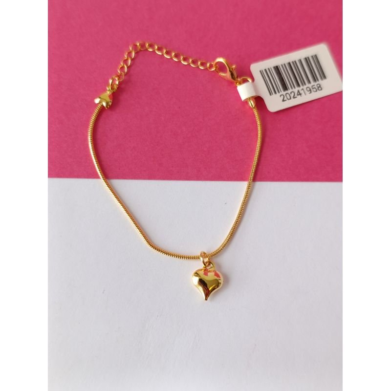 PULSEIRA COM CORAÇÃO INFANTIL