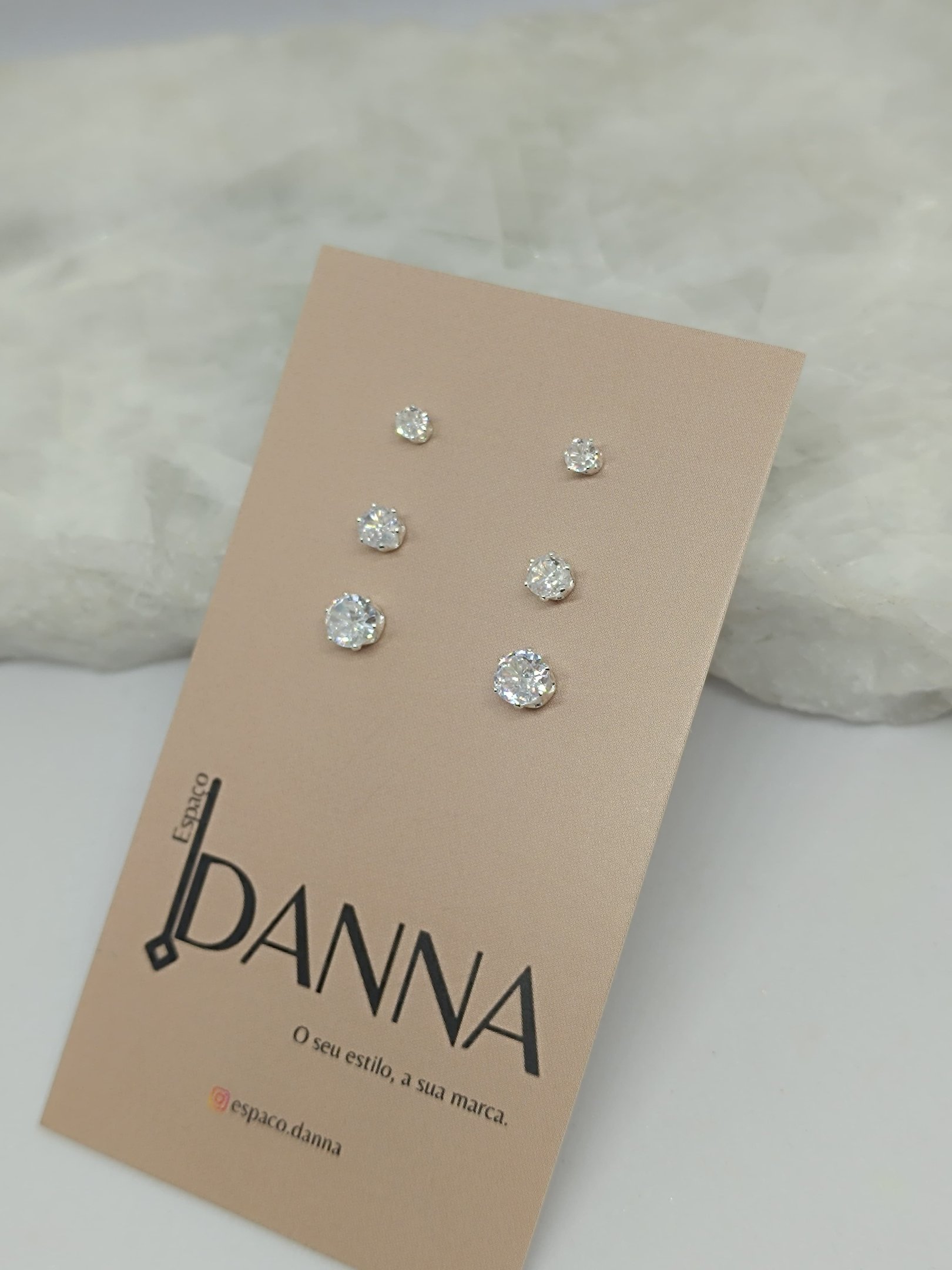 TRIO DE BRINCOS PONTO DE LUZ