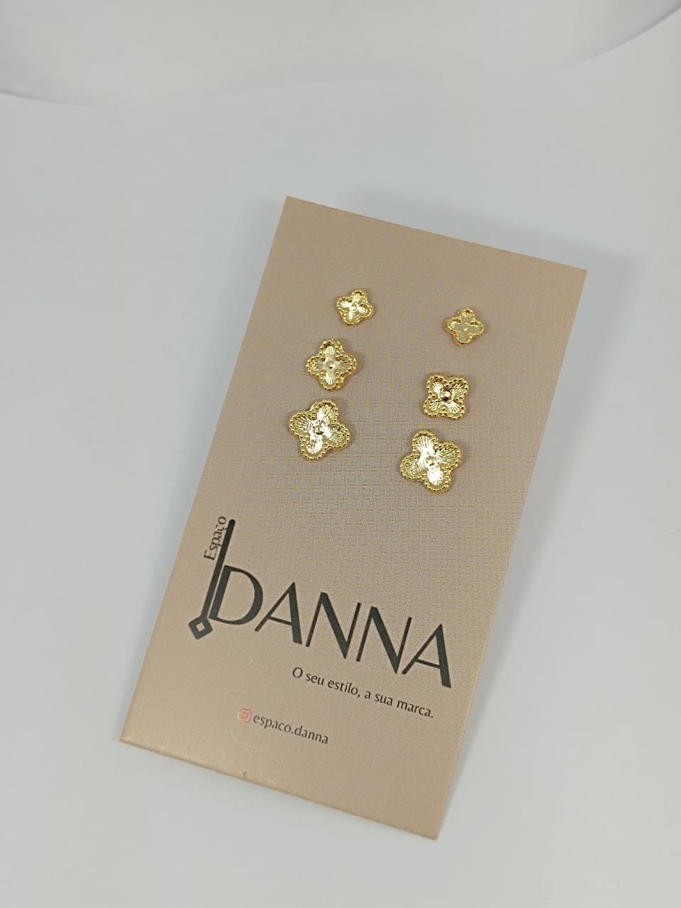 TRIO DE BRINCOS TREVO